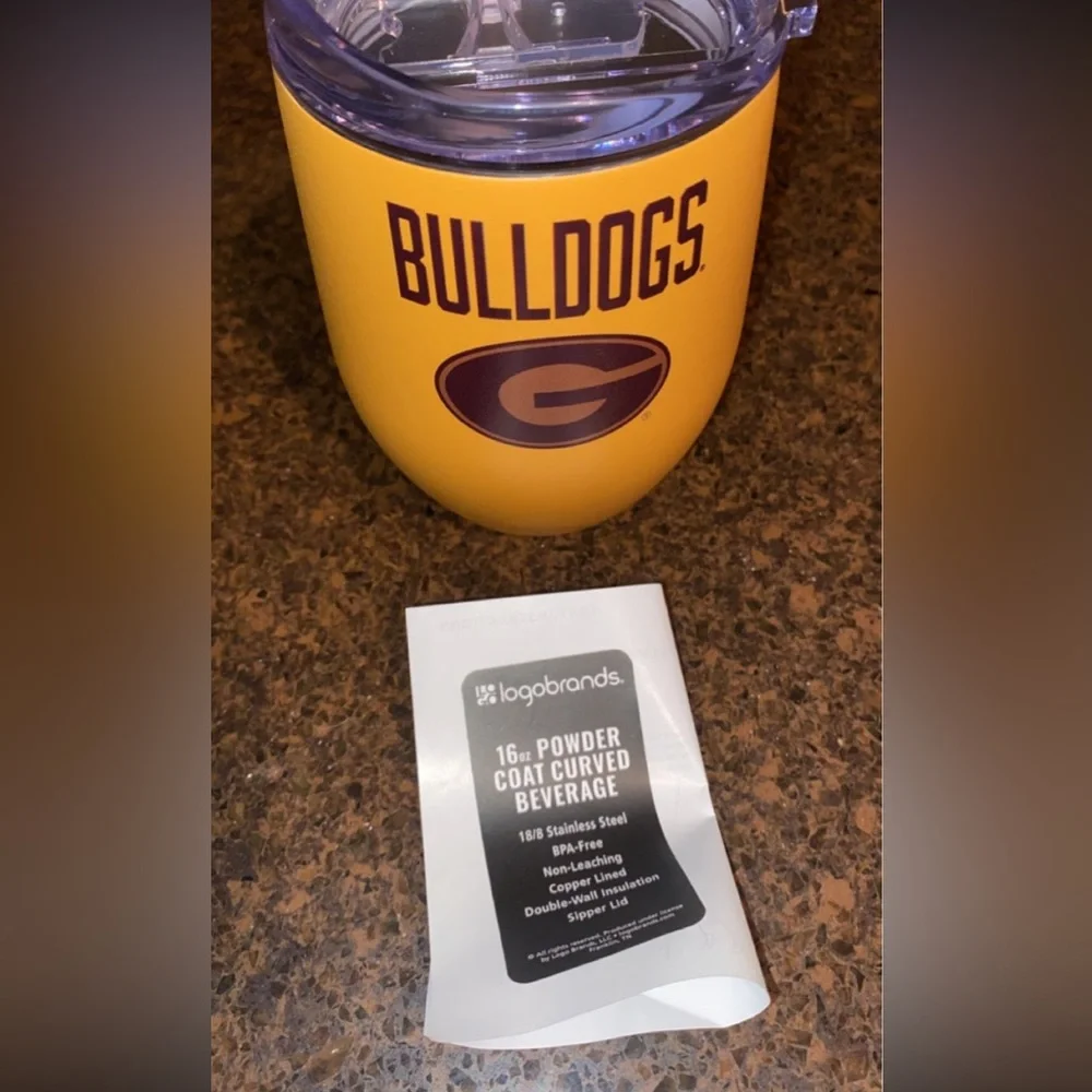 Georgia‎ Bulldogs stainless curved tumbler NWT